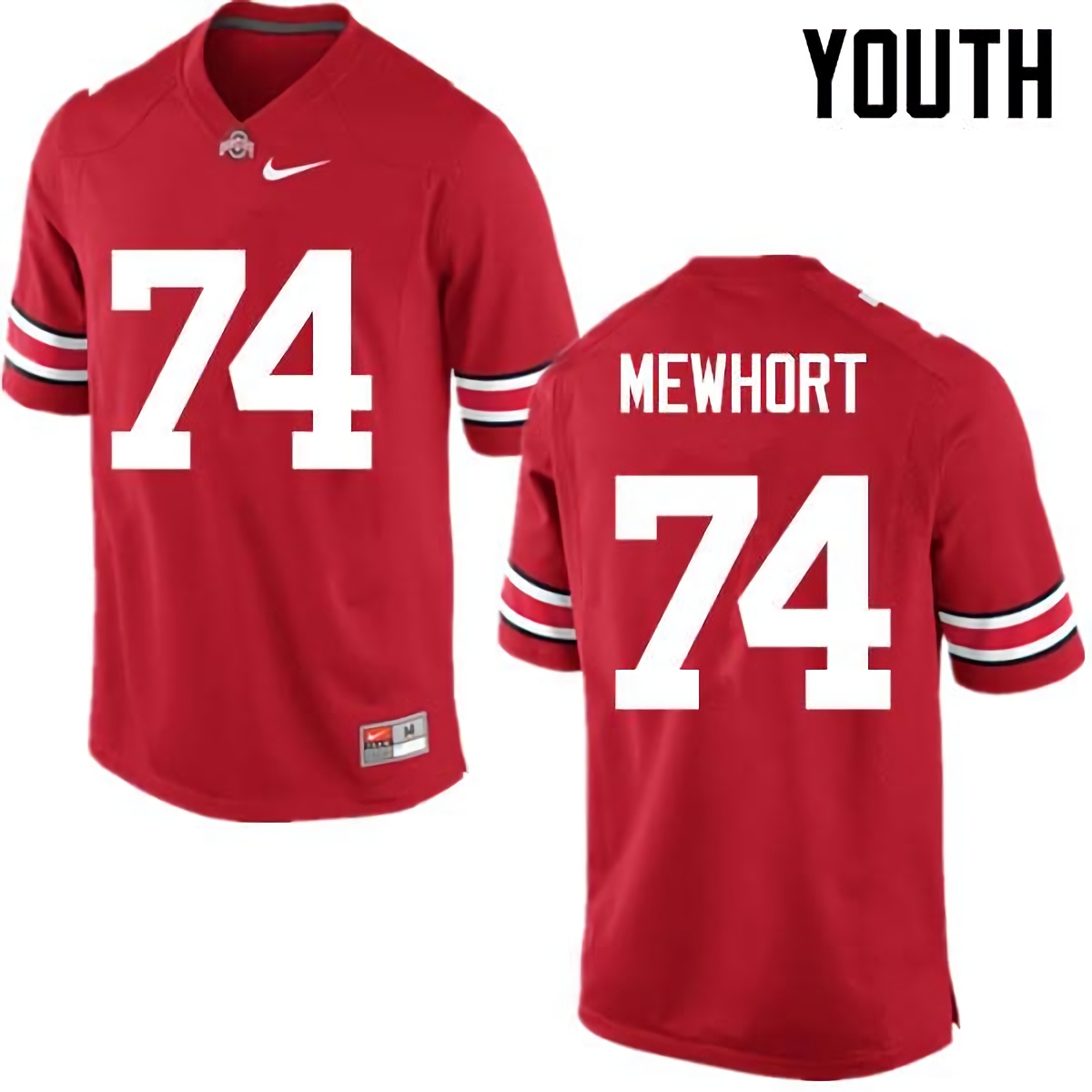 Jack Mewhort Ohio State Buckeyes Youth NCAA #74 Nike Red College Stitched Football Jersey YFG8256OW